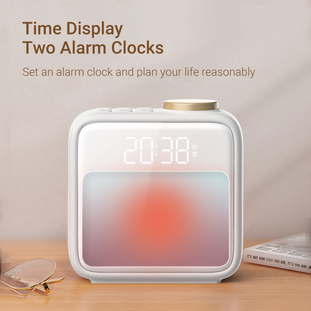Đồng Hồ Báo Thức Điện Tử Để Bàn Có Đèn Ngủ Và Nhạc Xiaomi Youpin Yeelight