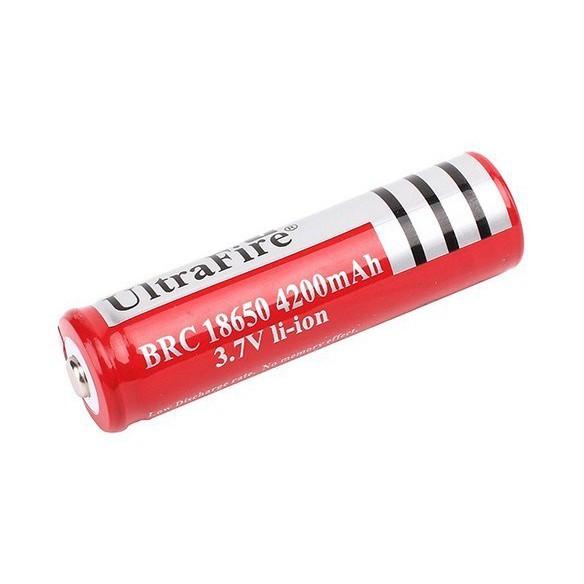 Pin sạc dung lượng cao 18650 4.2V 4200mAh dùng cho quạt sạc, đèn đội đầu, đèn pin loại Tốt