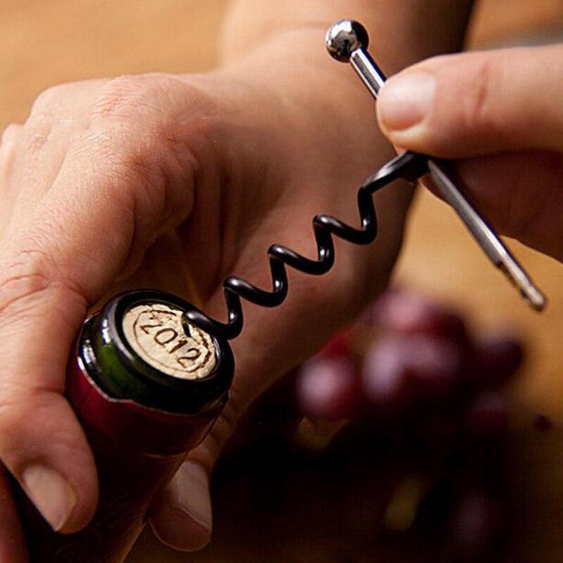 Beer Wine Cap Bottle Opener Stainless Steel Hinged Corkscrew With Ring Outdoor Keychain Opener Barware Kitchen Accessories