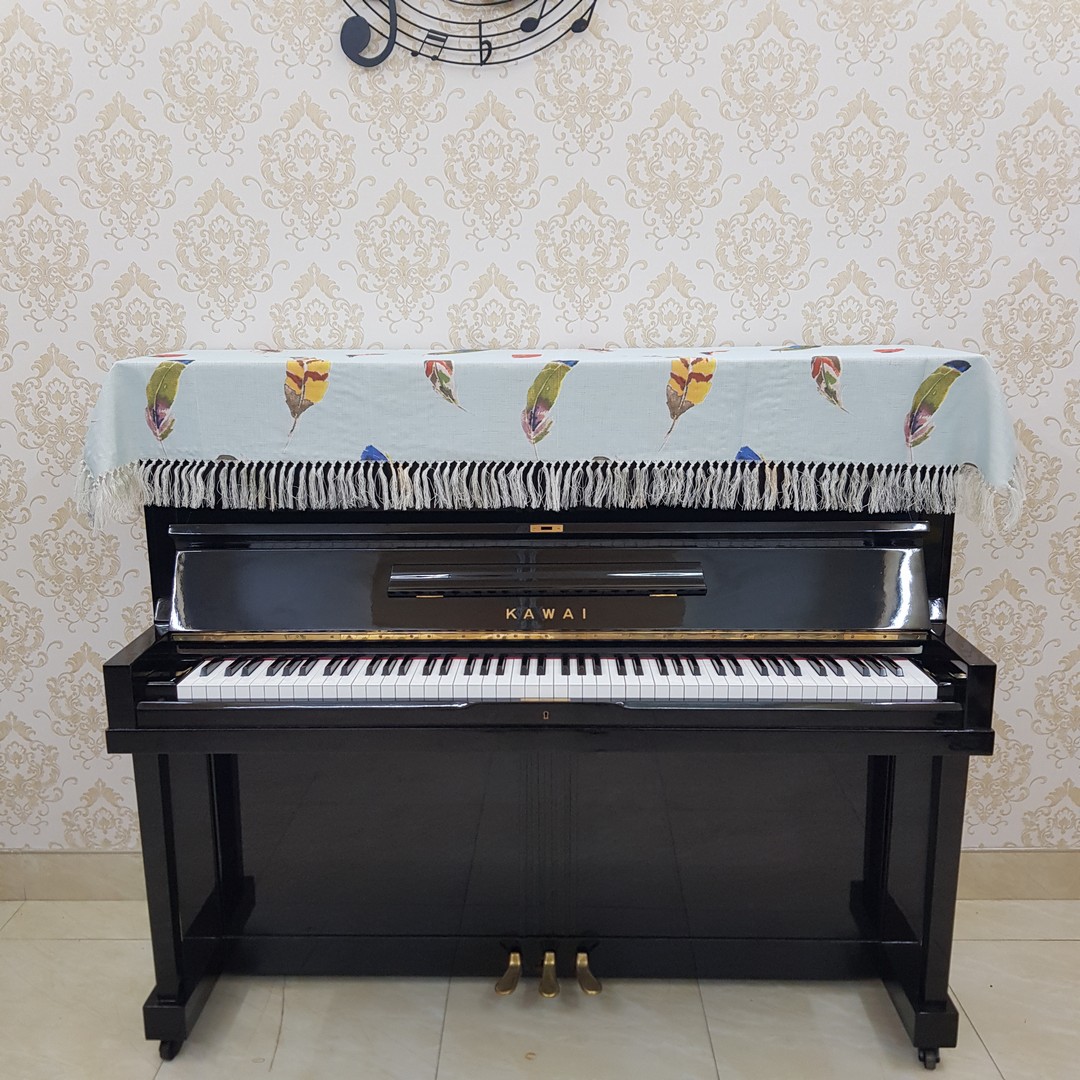 Khăn phủ đàn Piano mẫu xanh long vũ