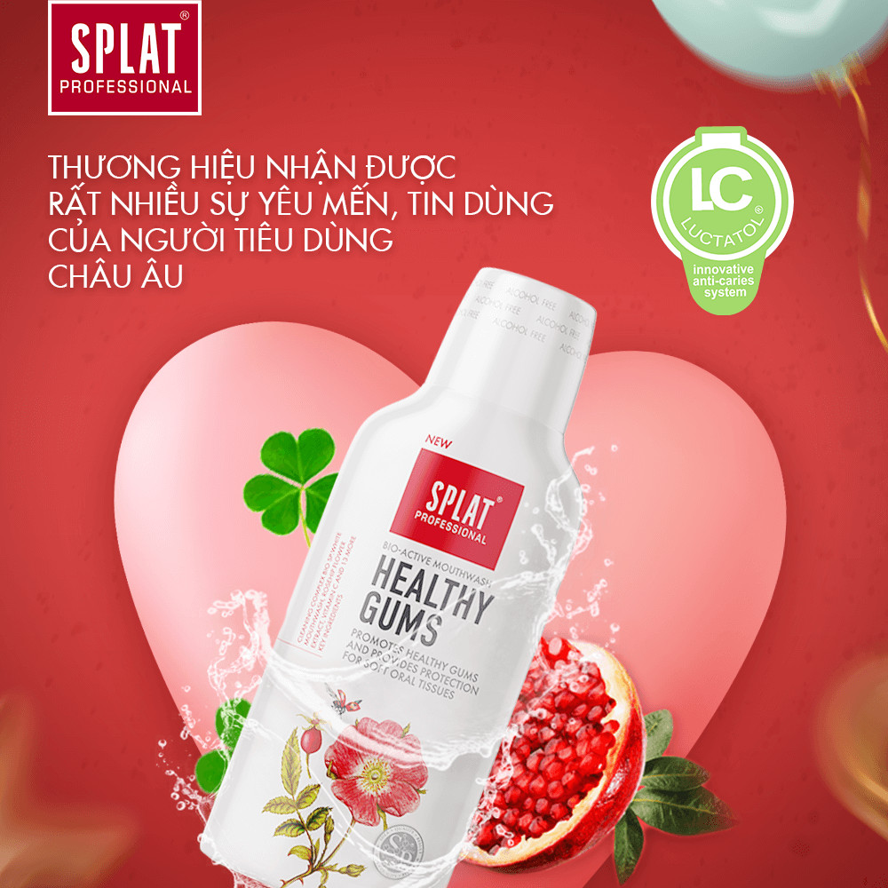 Nước súc miệng thảo mộc chăm sóc Nướu SPLAT 275ml