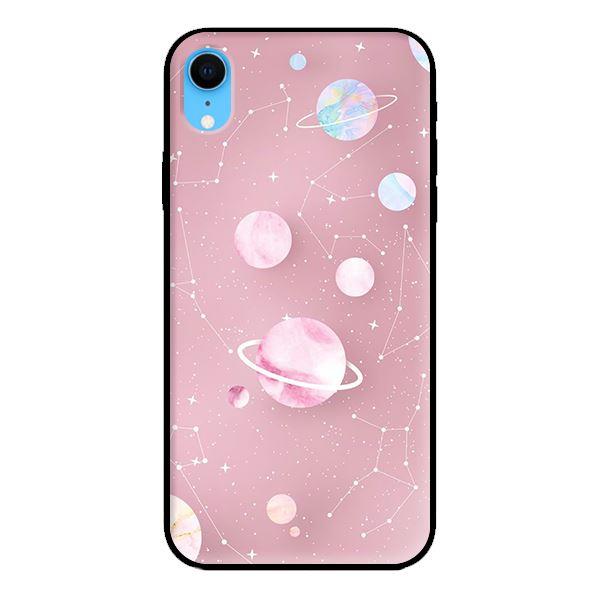 Ốp in cho iPhone XR Họa Tiết Nền Hồng - Hàng chính hãng