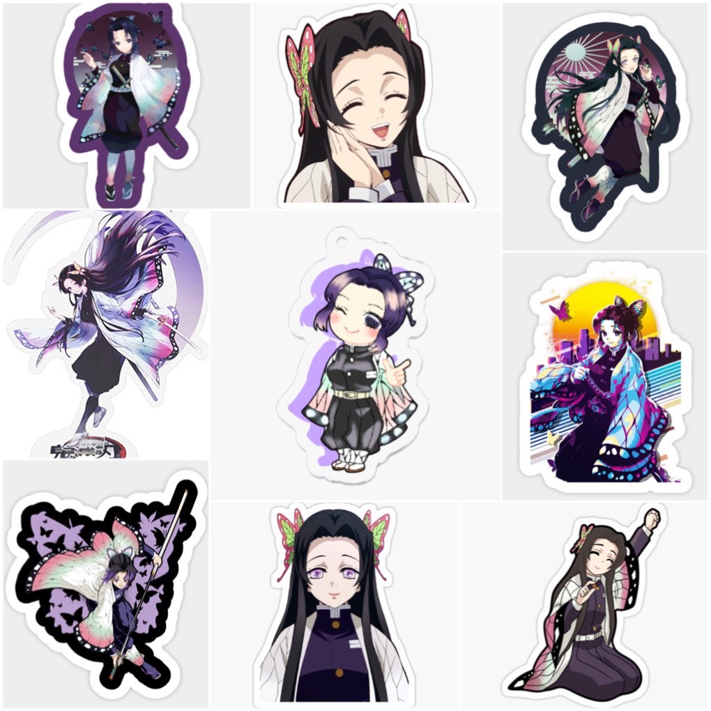 Set 60 Sticker Kochou Shinobu-Kimetsu no Yaiba