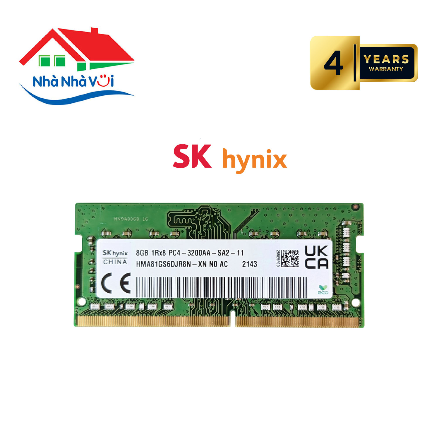 Ram Laptop SK Hynix 8GB Bus 3200 DDR4 - Hàng Nhập Khẩu