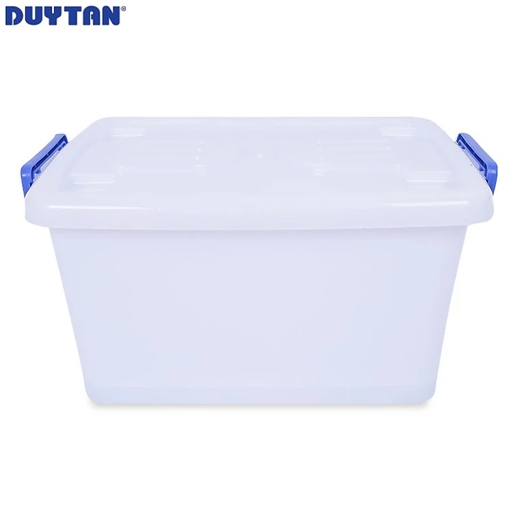 Thùng vuông nhựa Duy Tân 90 lít có bánh xe (70 x 49 x 41 cm) - 17496 - Hàng chính hãng