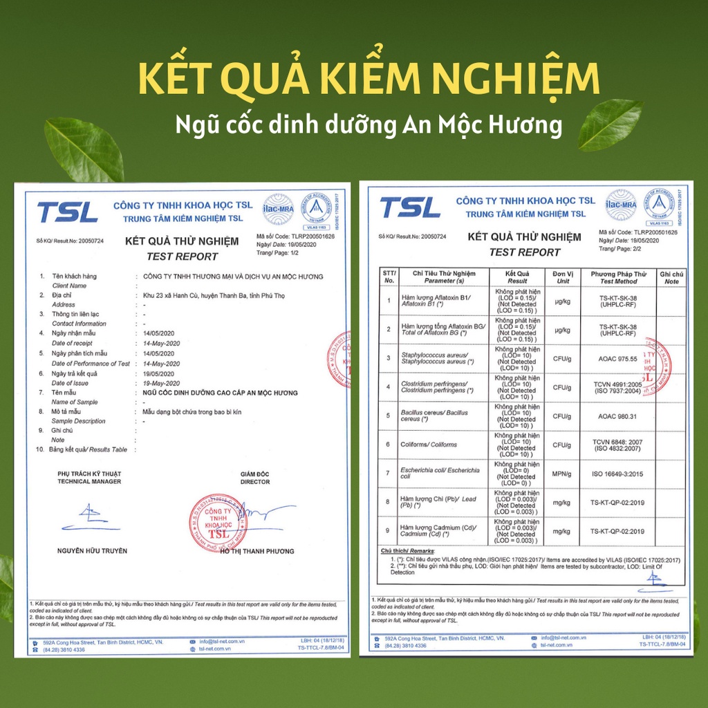 Bột ngũ cốc dinh dưỡng cao cấp 21 loại hạt An Mộc Hương (1.5kg)