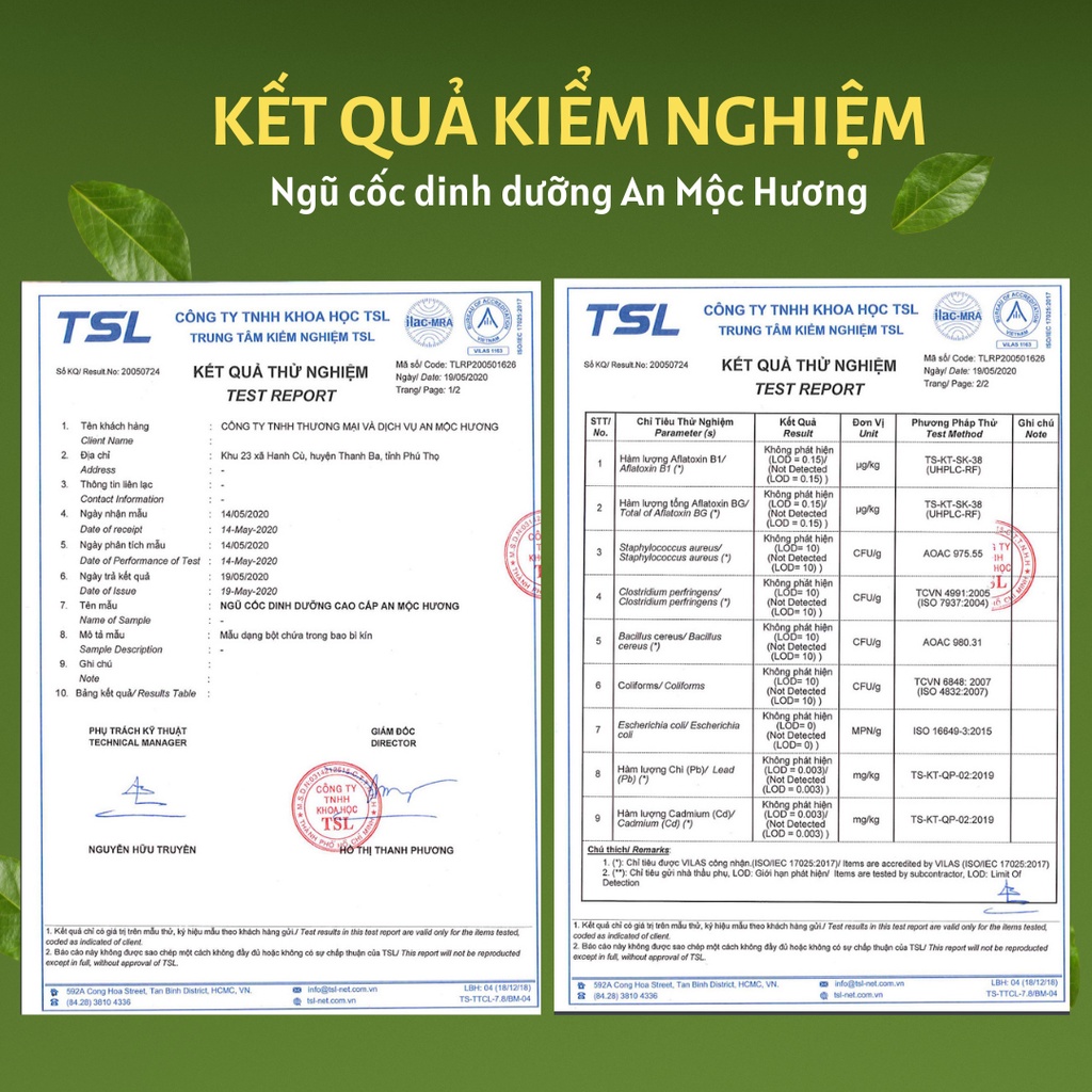 Bột ngũ cốc dinh dưỡng An Mộc Hương 2Kg