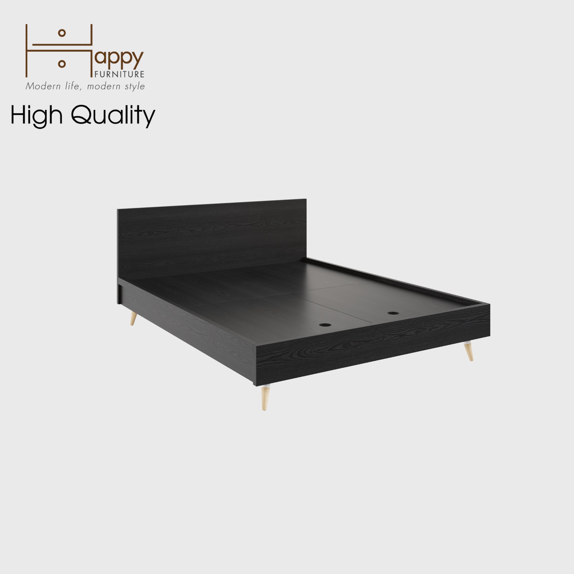 [Happy Home Furniture]  OSRI, Giường ngủ chân gỗ chéo, GNG_025, GNG_026, GNG_027