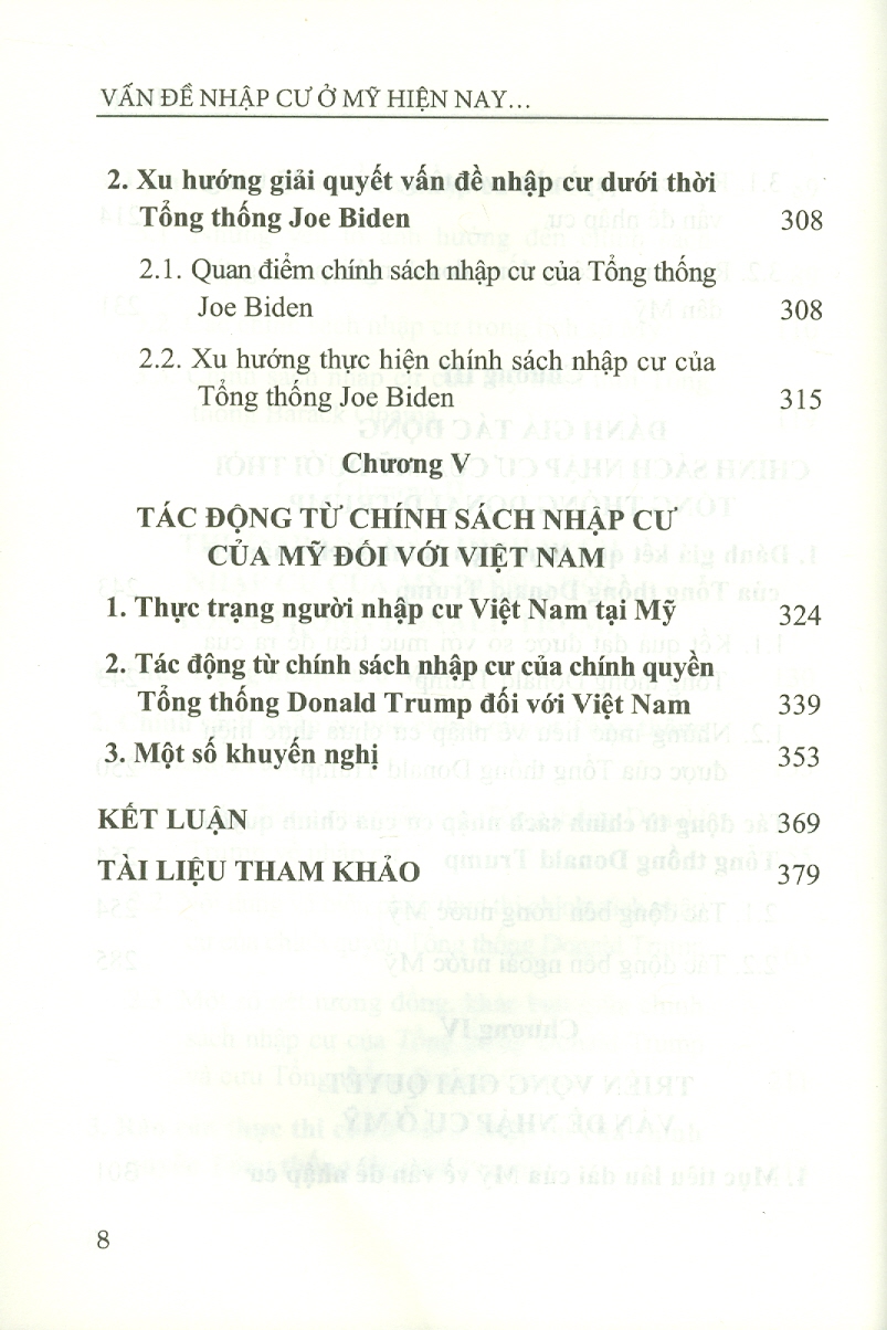 Vấn Đề Nhập Cư Ở Mỹ Hiện Nay - Thực Trạng Và Tác Động (Sách chuyên khảo)