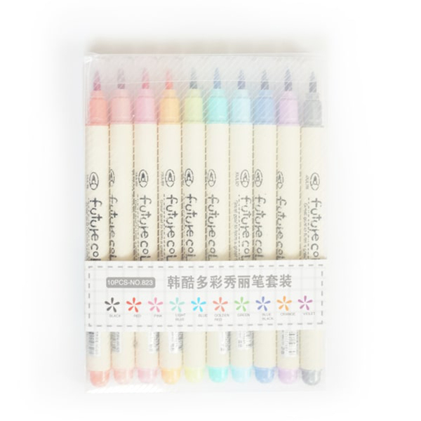 Bộ bút lông đầu cọ 10 cây Future Color PEN006