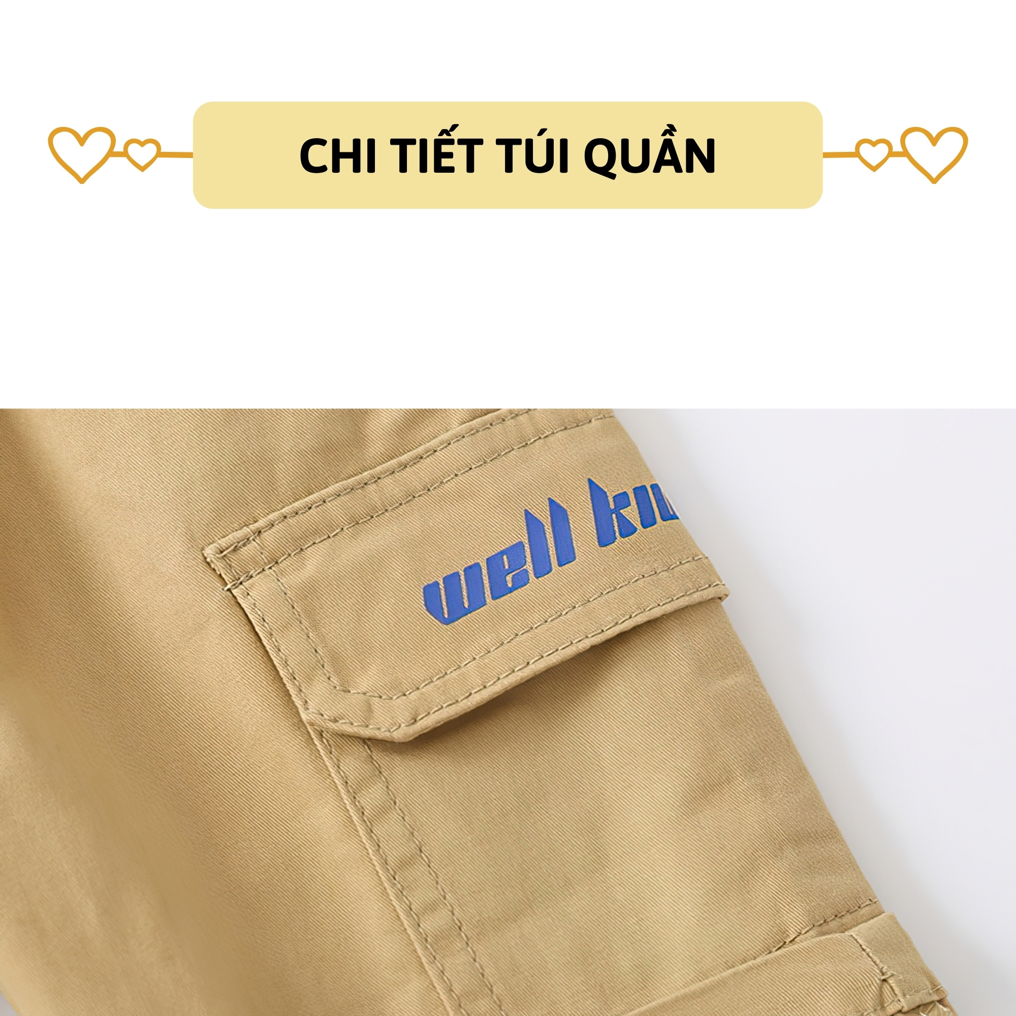 (10-12Kg) Quần short Kaki bé trai 27Kids WELLKIDS Quần đùi nam cho trẻ từ 2-10 tuổi BSKK3