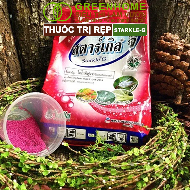 Thuốc Tím Trị Rệp Greenhome, Starkle-G, Bao 50gr, Lưu Dẫn, An Toàn, Hiệu Quả, Dùng Cho Sen Đá, Xương Rồng, Hoa hồng
