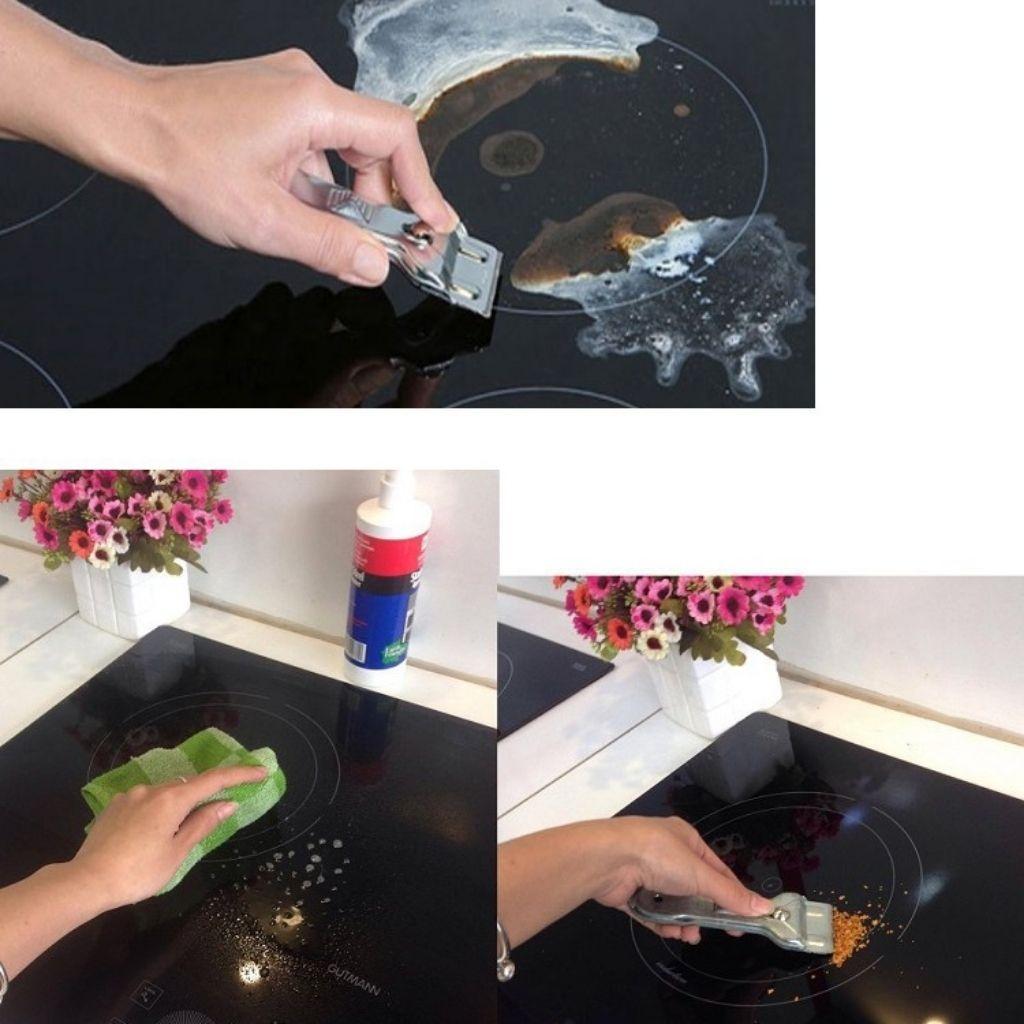 Dụng cụ vệ sinh mặt bếp từ, điện từ, bếp gas - dao cạo vệ sinh mặt bếp từ