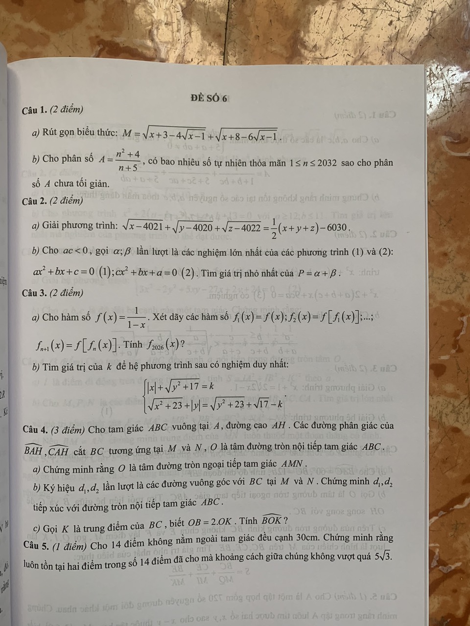 Bộ đề ôn luyện thi vào lớp 10 THPT chuyên môn Toán