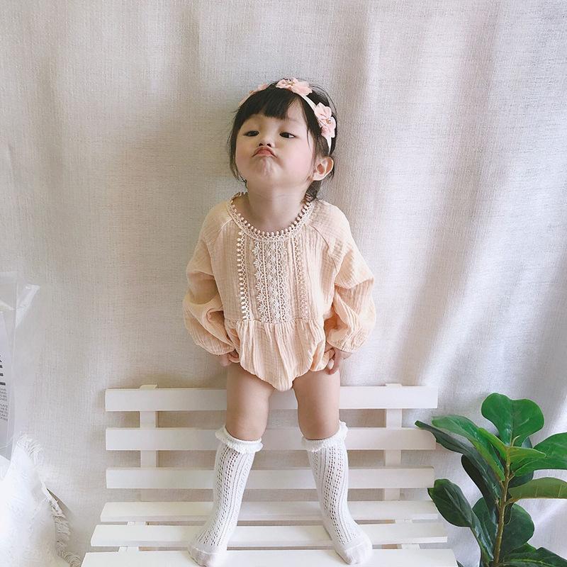 BabyGao Set 3 chi tiết vớ + áo body + băng đô cho bé gái cực đáng yêu