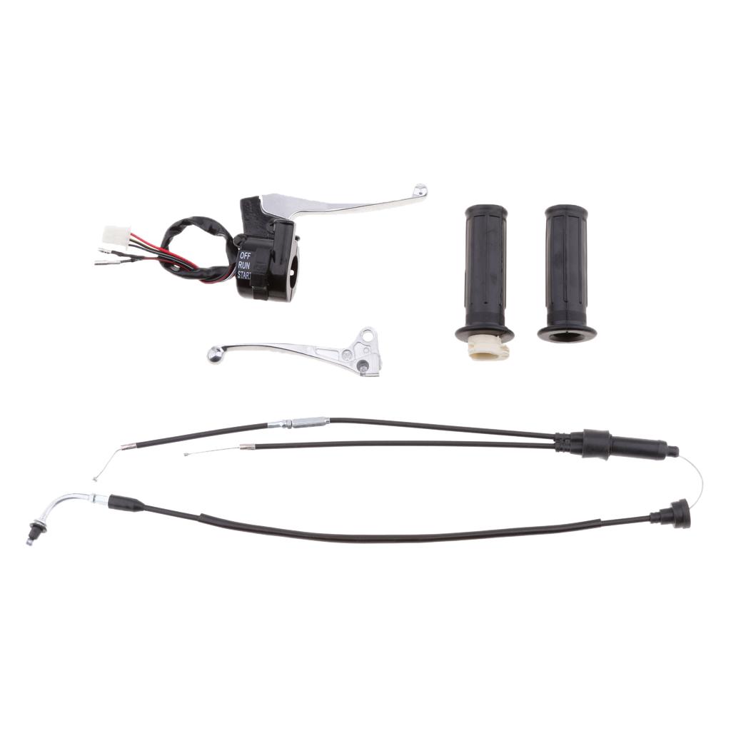 Twist Throttle Housing Switch Right & Left Brake Lever for Yamaha PW50 PY50