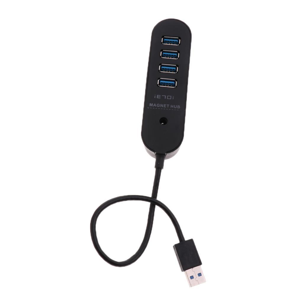 High Speed ABS USB Power Adapter Hub With 4 USB 3.0 Ports For Charging