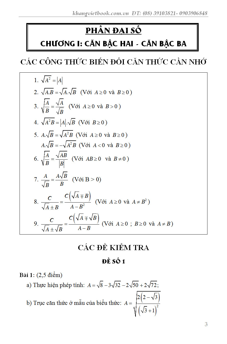 Bí Quyết Đạt Điểm 10 Kiểm Tra Định Kỳ Toán 9