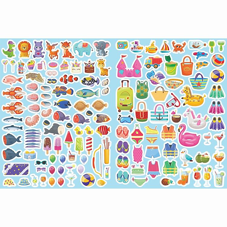 Sách Trò chơi Đồ hàng Du Lịch Biển (Hơn 200 Stickers)