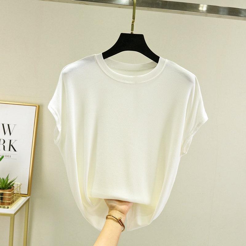 Áo thun cổ tròn vải Modal tự nhiên mát lạnh, áo phông nữ cộc tay mặc mùa hè mã VAA0431