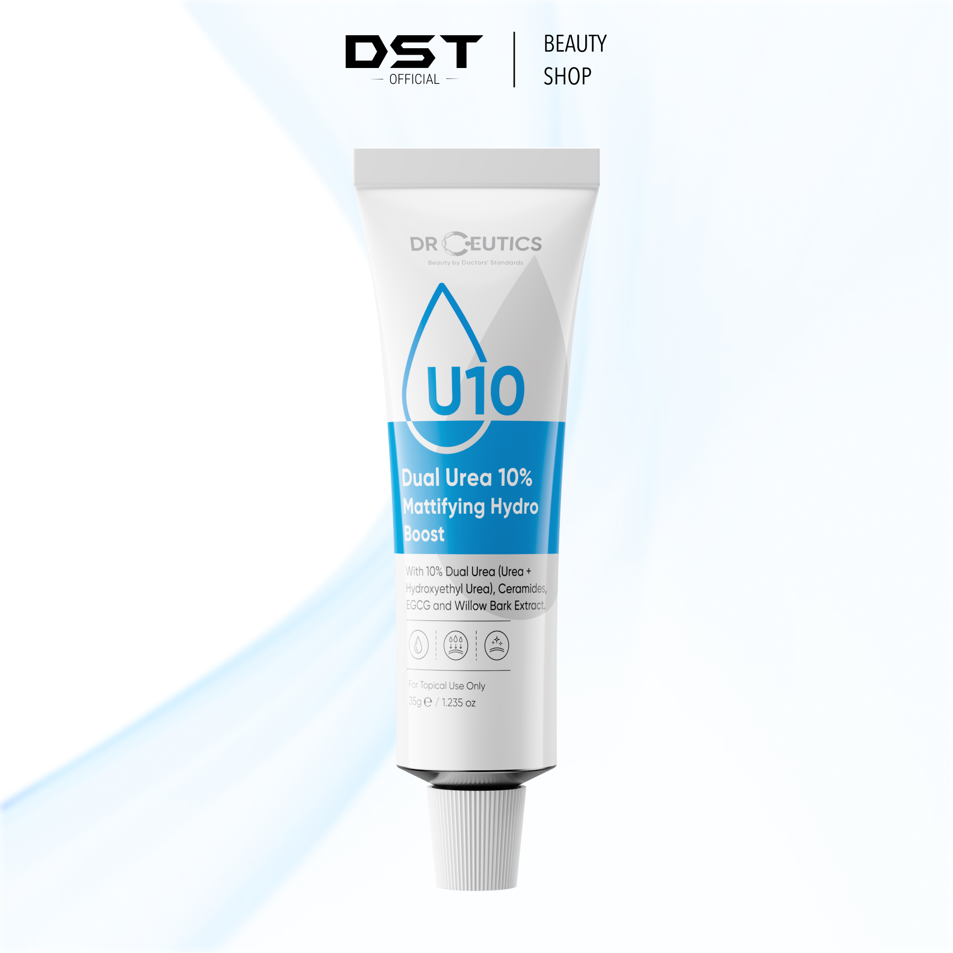 DRCEUTICS Gel Dưỡng Ẩm Kiềm Dầu Và Phục Hồi Da Dual Urea 10% Mattifying Hydro Boost