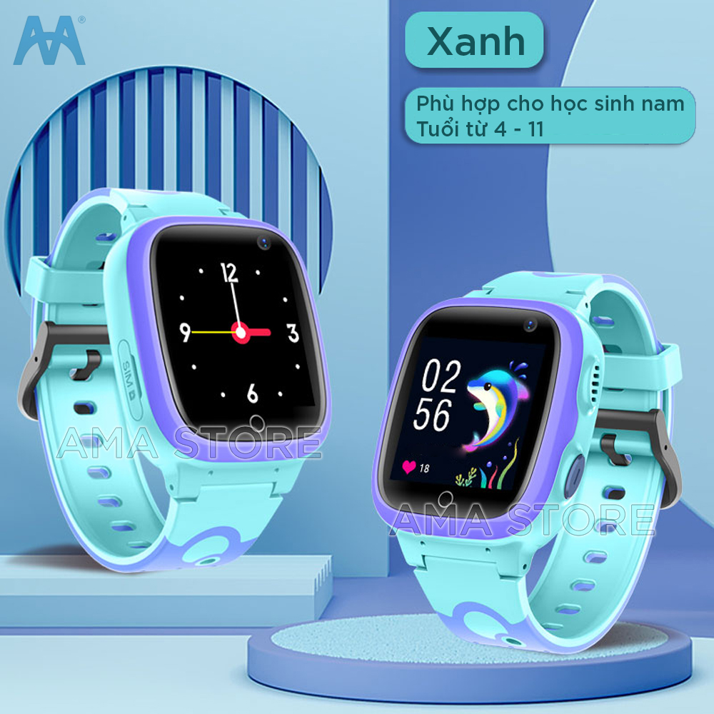 Đồng Hồ Thông Minh Trẻ em AMA Q12S Model MỚI nhất ra mắt tháng 12/2021 - Hàng nhập khẩu