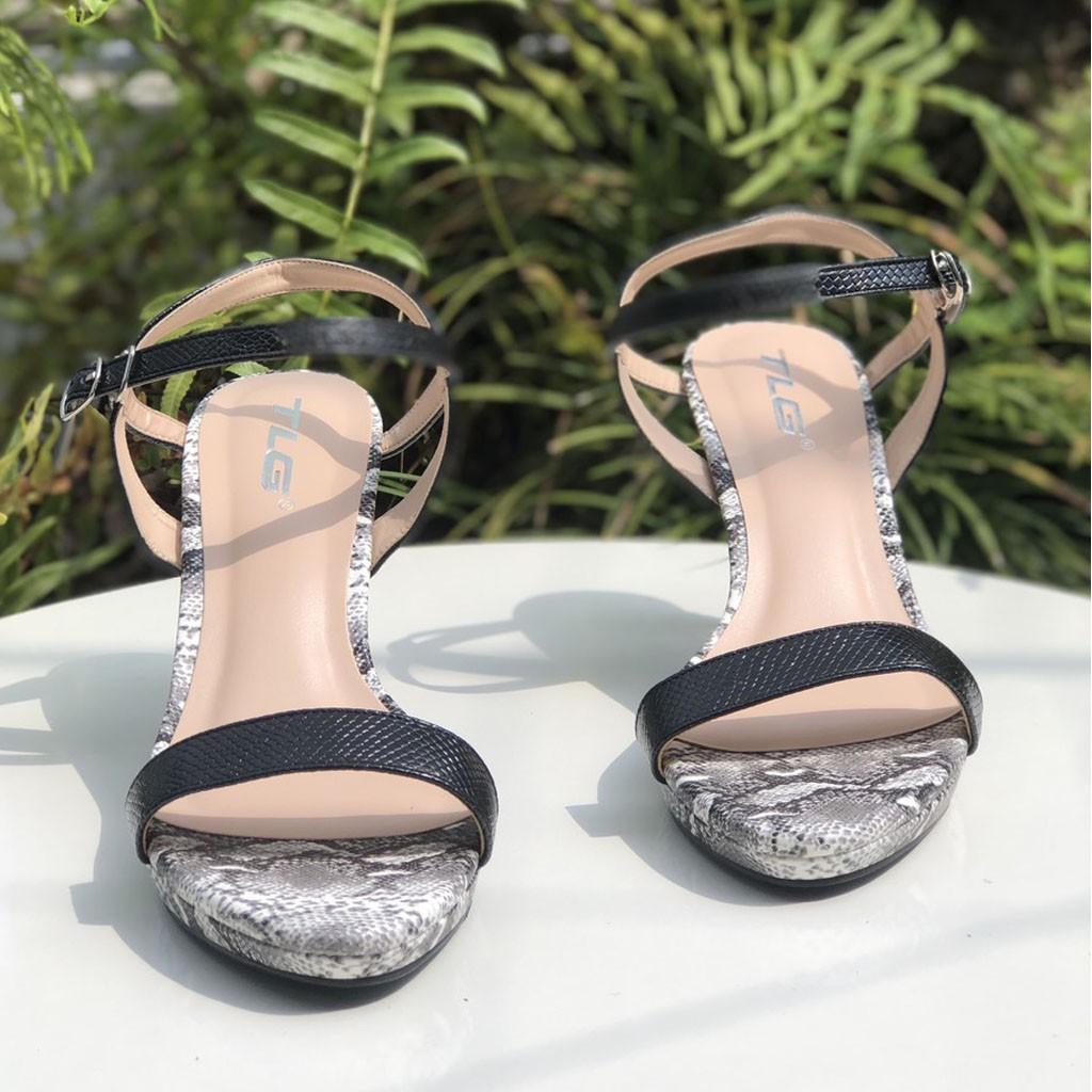 Sandal Nữ Gót Trong Hot Trend 2020 Quai Da 21419