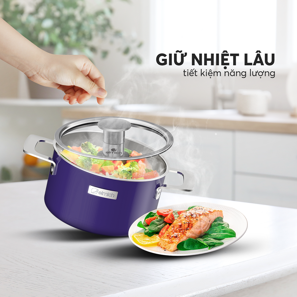 Nồi inox liền khối Elmich Hera