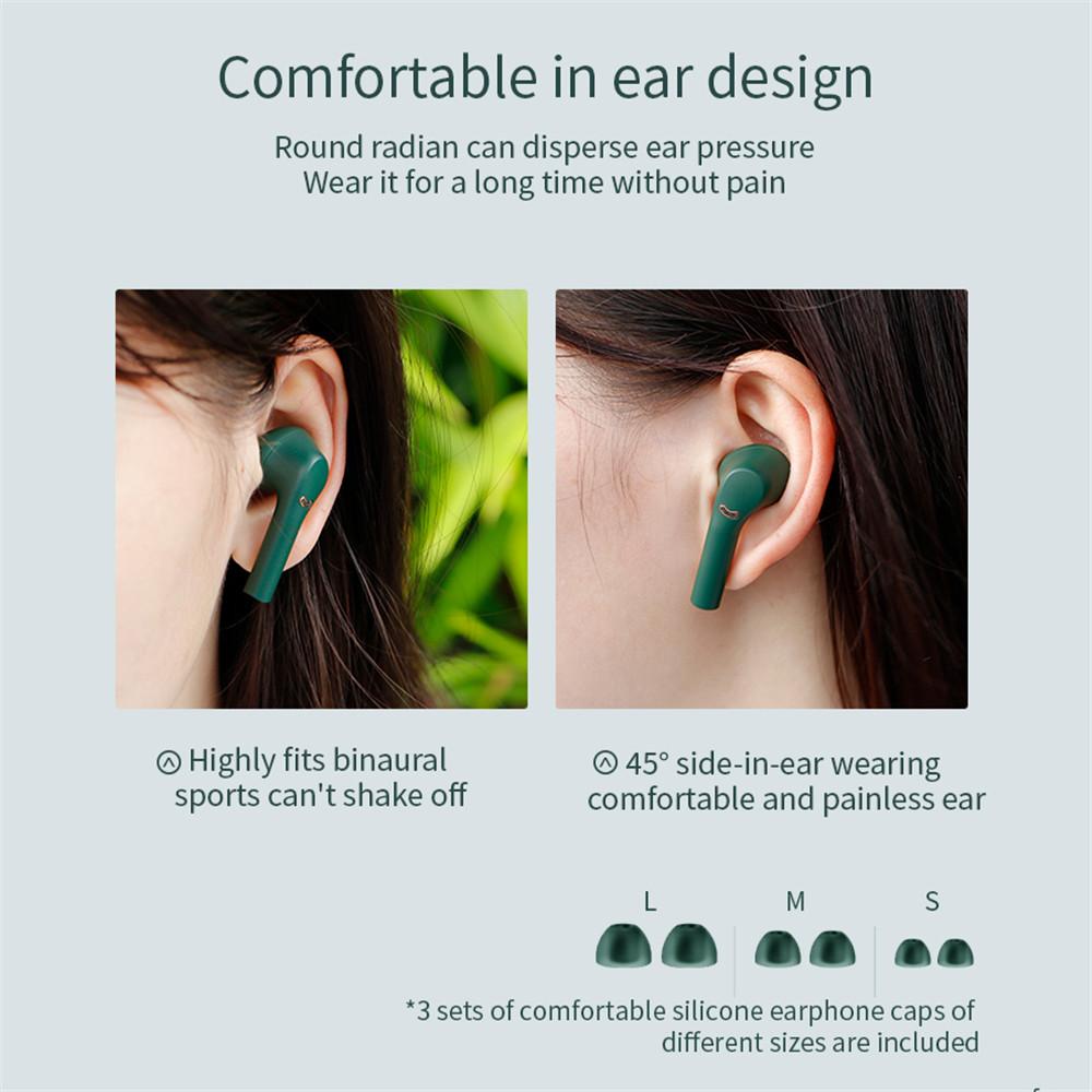 CINCATDY Tai Nghe Bluetooth Earbuds Gaming Headset True Wireless Headphone Dock Sạc có Led Báo Pin Kép J5