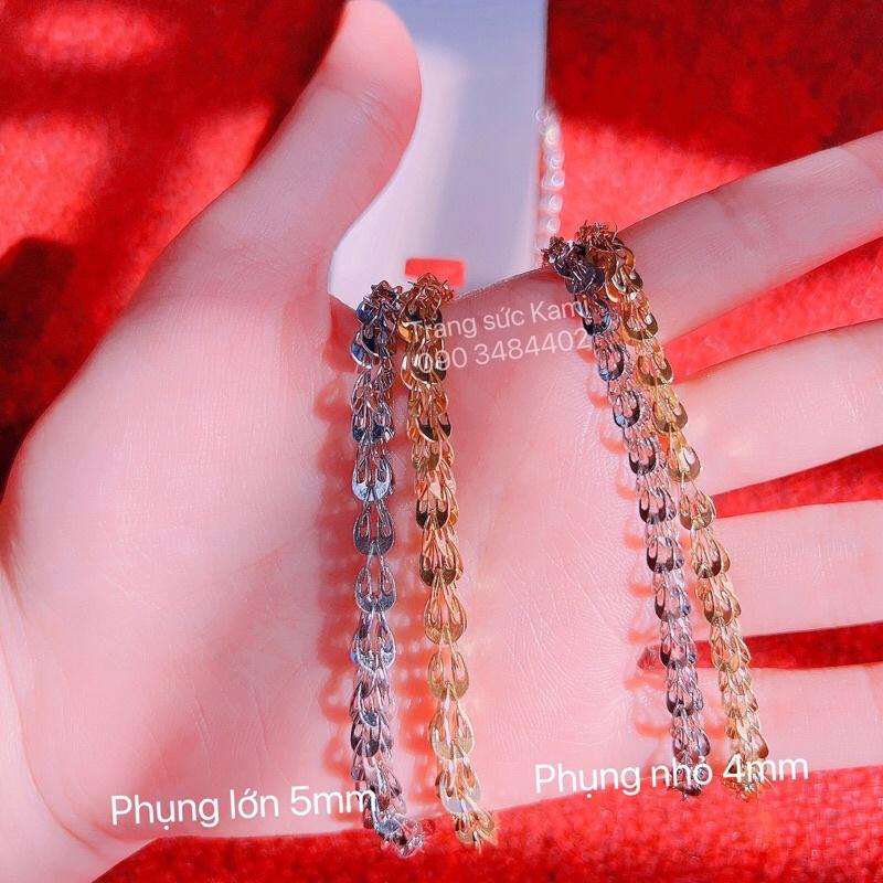Dây chuyền lắc tay titan đuôi phụng không đen không gỉ