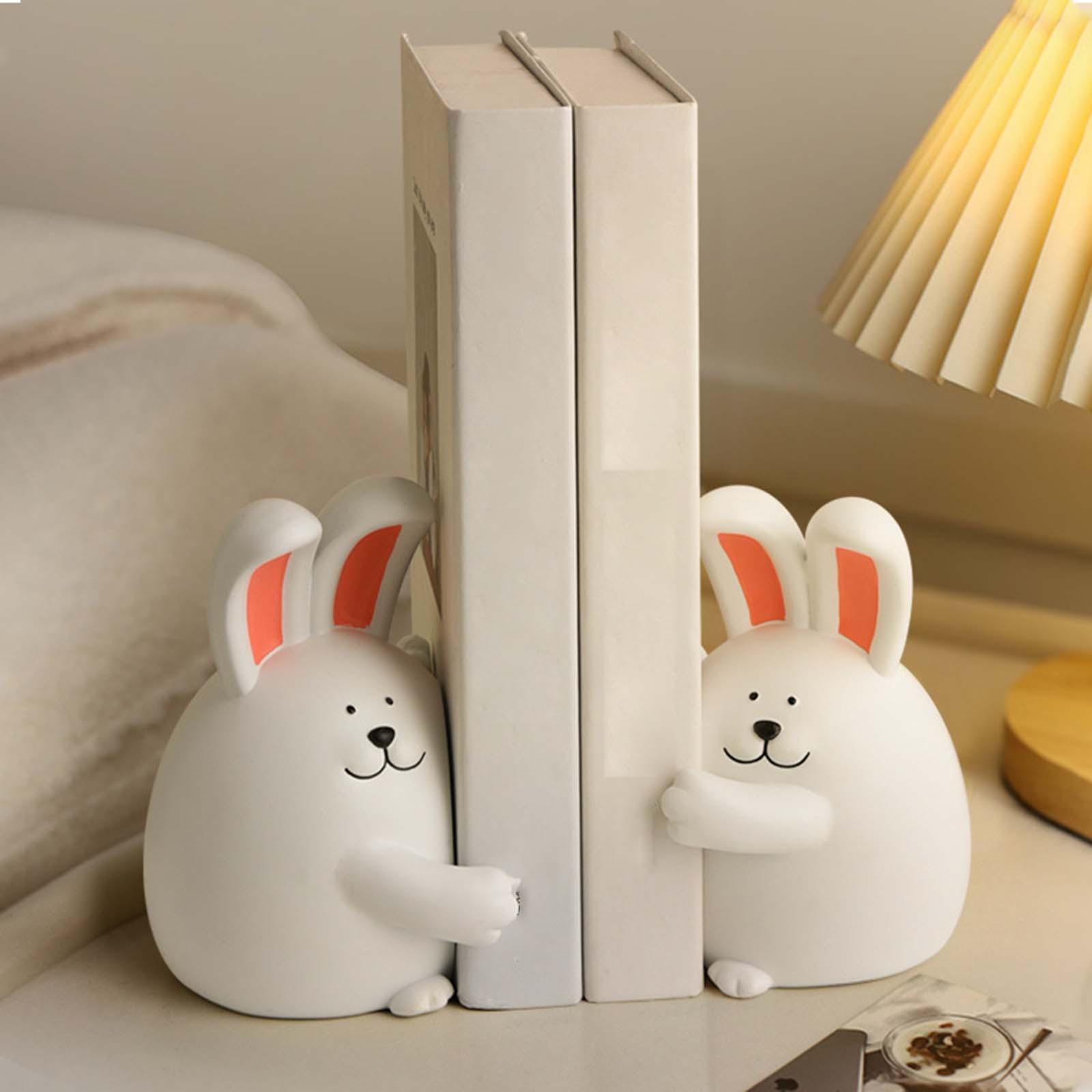 Cute Animal Decorative Bookends Resin Animal Figurines for Cabinet Home