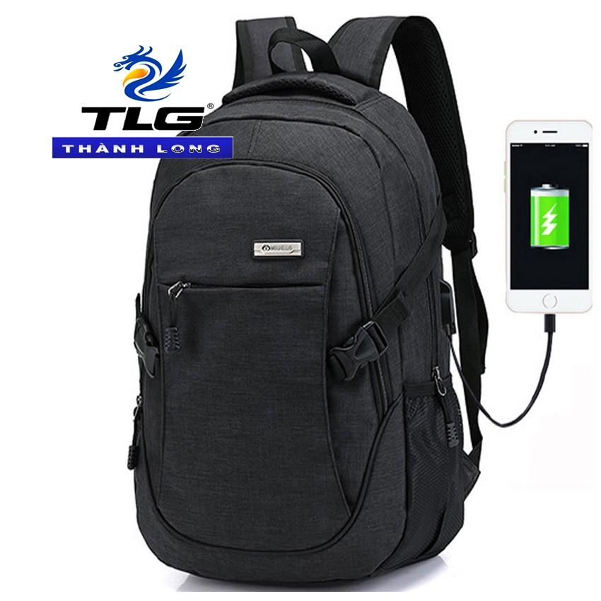 ️️ Ba lô nam nữ kèm cổng sạc USB Đồ Da Thành Long TLG 208207