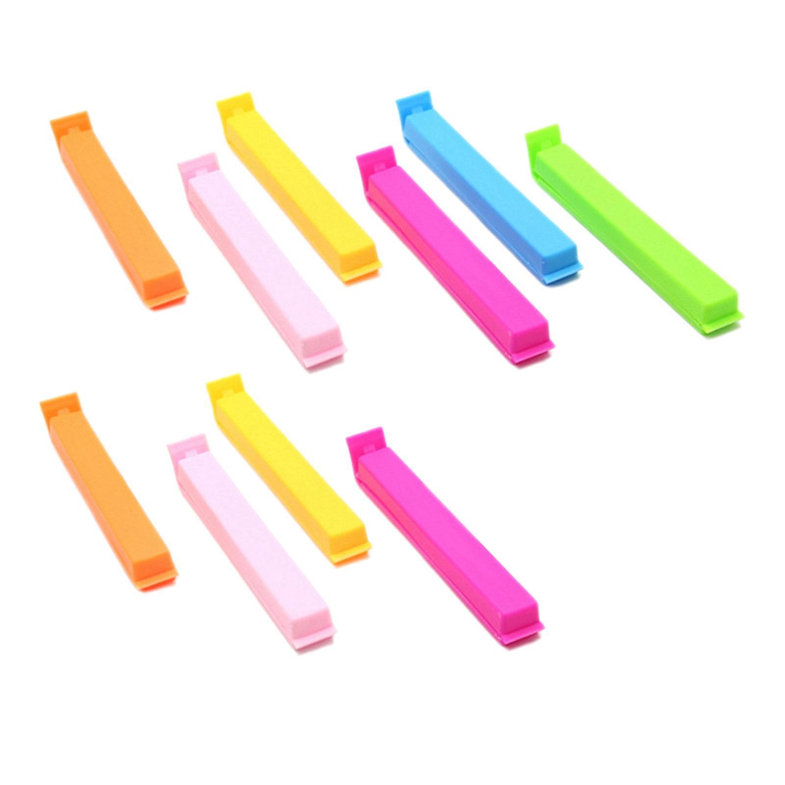 10Pcs Food Bag Clip Kitchen Storage Clips Kitchen Clips Multipurpose Food Bag Clamp Bag Sealing Clips for Office Kitchen Bakery Groceries