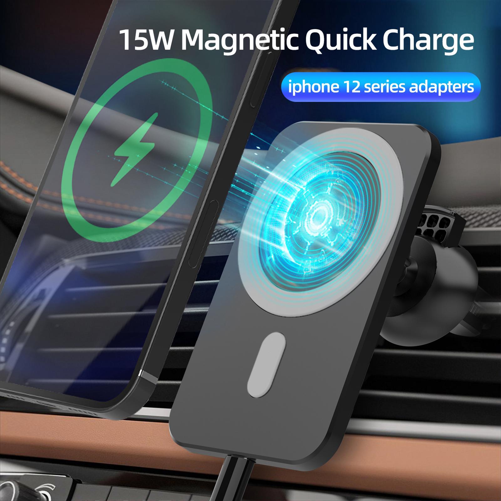 K16 Fast 15W Car Magnetic Qi Wireless Charger for  12,for  12 mini,for  12 pro,for  12 pro max