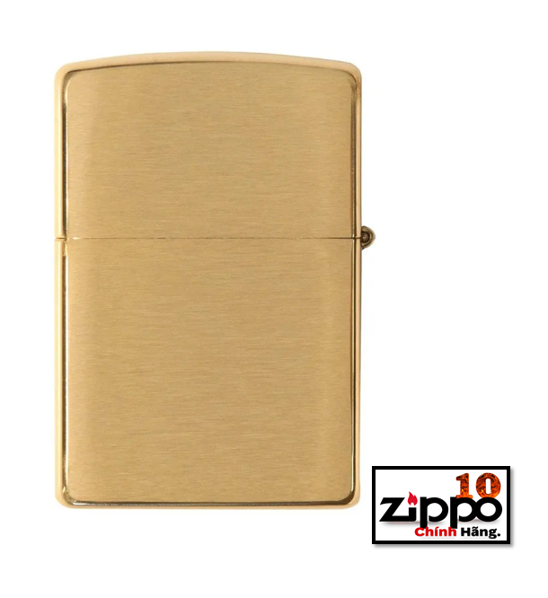 Bật lửa Zippo Armor Brushed Brass SKU: 168 - Chính hãng 100%