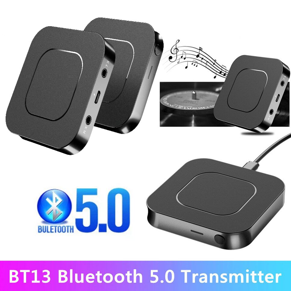 BT-13 Thu Phát Bluetooth 5.0 Cho Máy Tính Laptop, Tai Nghe Điện Thoại Thông Minh, đầu CD MP3 Player. BT-13 2 In 1 Bluetooth 5.0 Audio Transmitter And Receiver Adapter For Computer,laptop,headphone,smartphone,CD Player MP3 Player