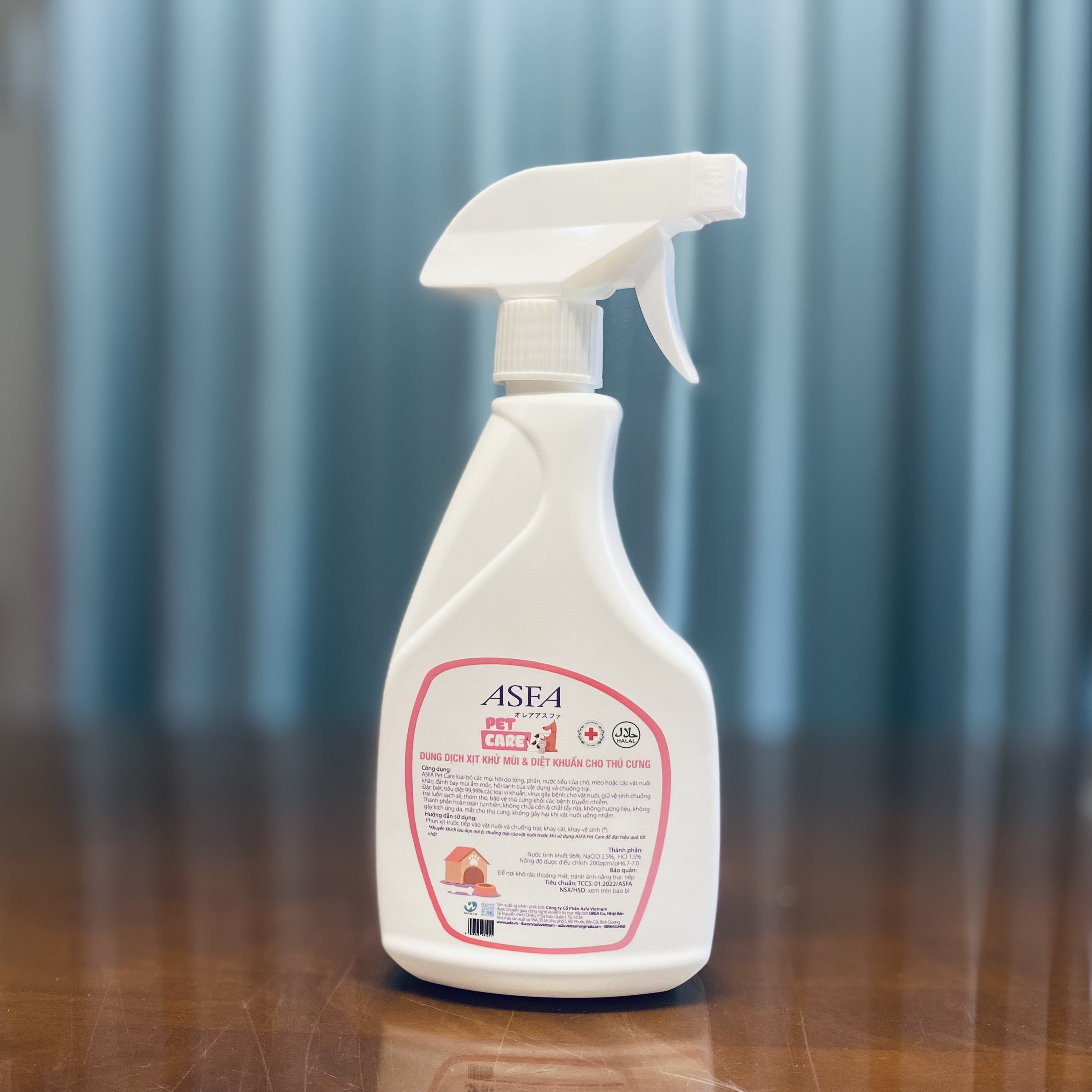 Nước Xịt Khử Mùi, Diệt Khuẩn Cho Chó Mèo ASFA Pet Care 500ml