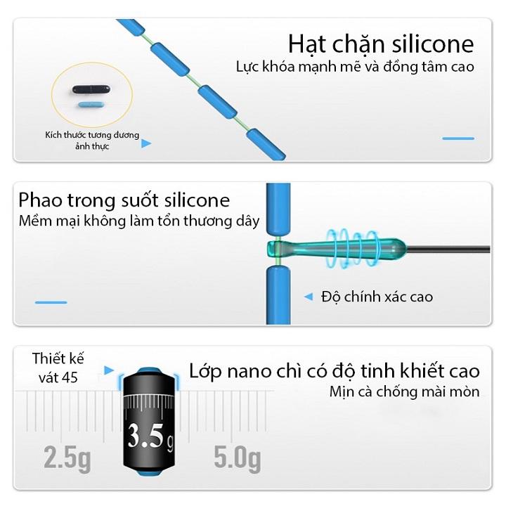 Bộ 2 Dây Trục Câu Đài Huỳnh Quang Phát Sáng TRY&V Chuyên Săn Hàng Phát Sáng Trong Đêm DC21