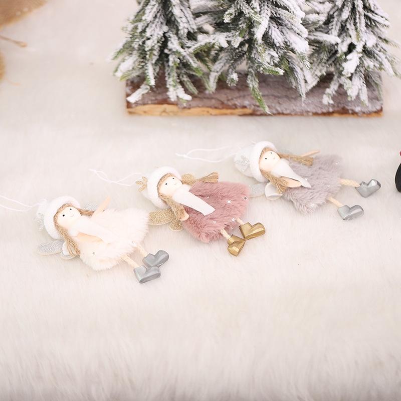 Búp bê thiên thần nhồi bông trang trí cây thông giáng sinh/năm mới