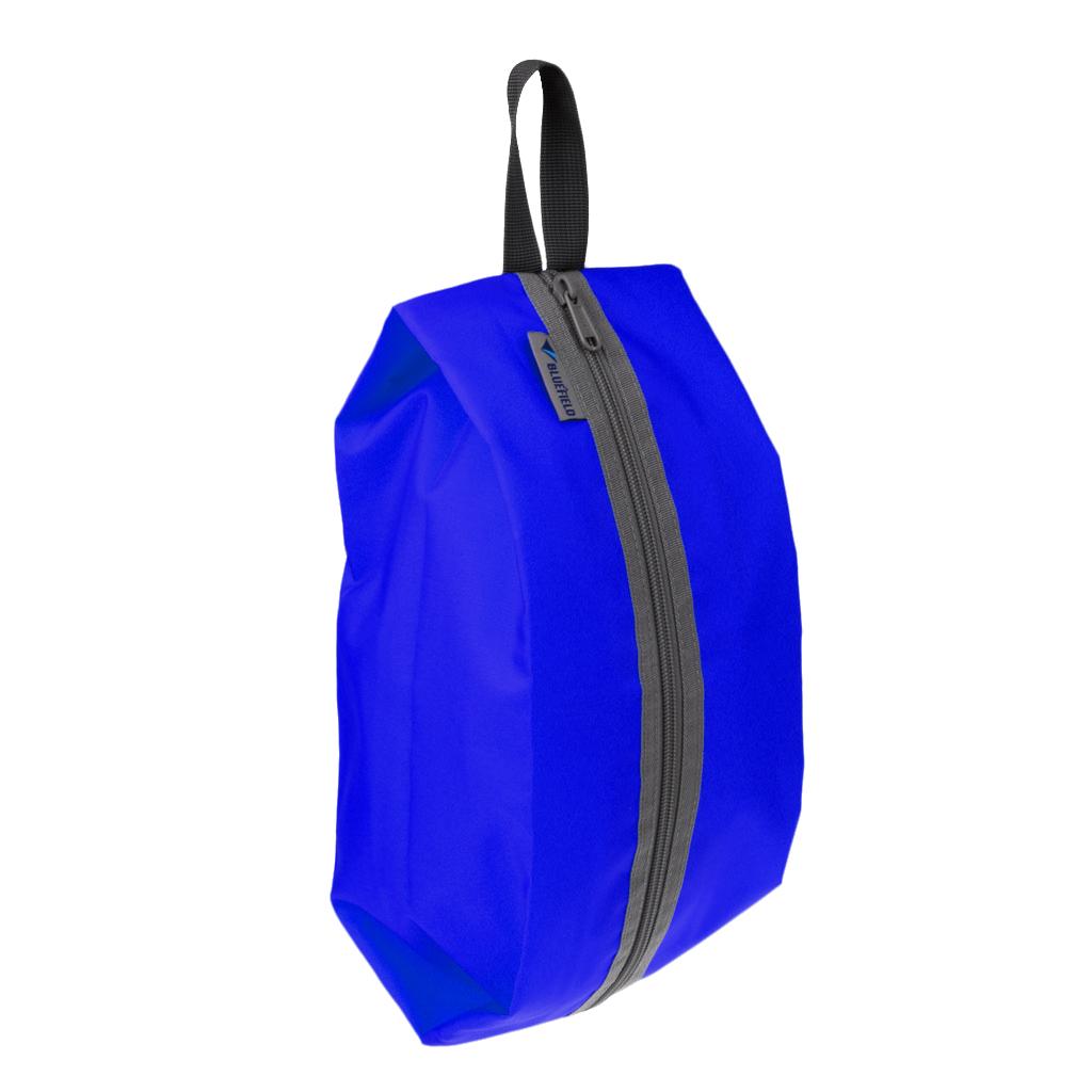 Waterproof Laundry Shoes Storage Pouch Portable Zipper Tote Bag Blue