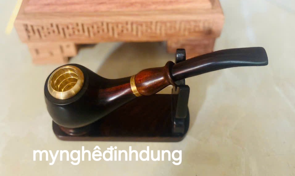 Tẩu hút thuốc đa năng bằng gỗ trắc đỏ đen