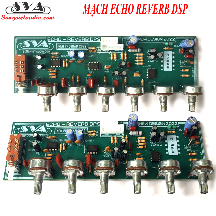 Mạch ECHO DELAY + REVERB DSP (6 VOLUME)