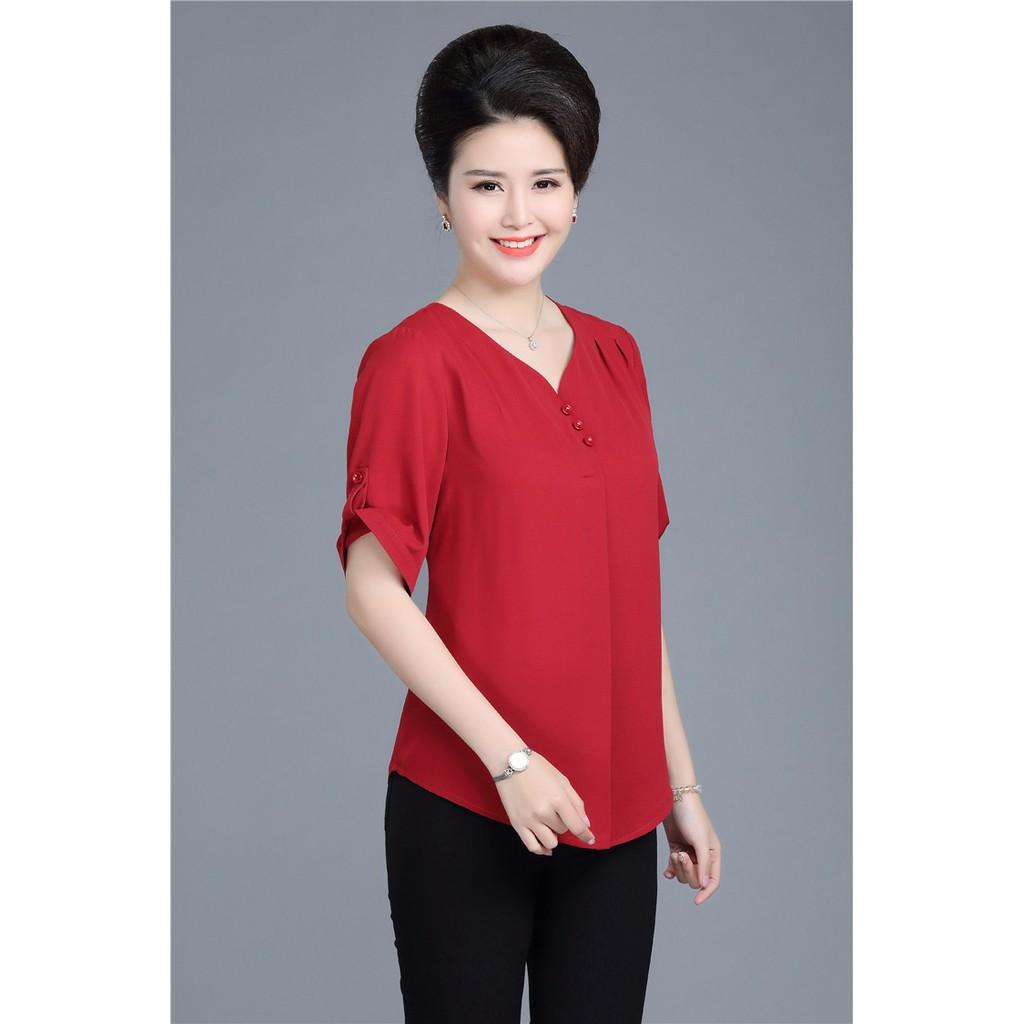 TK196N-ÁO VOAN TAY LỠ QUÝ CÔ S-6XL