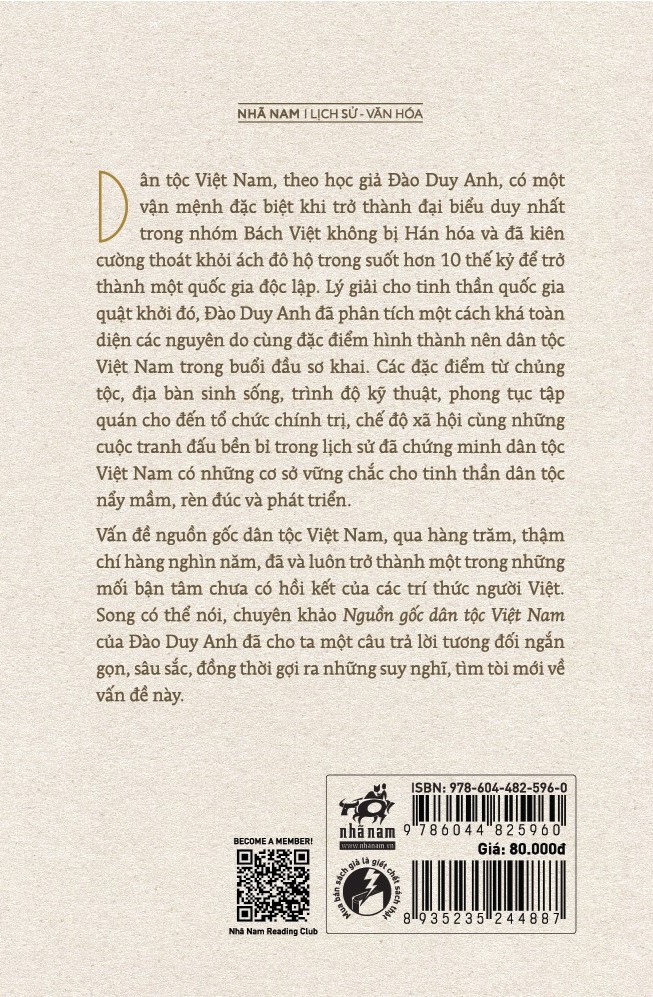 Sách Nguồn Gốc Dân Tộc Việt Nam