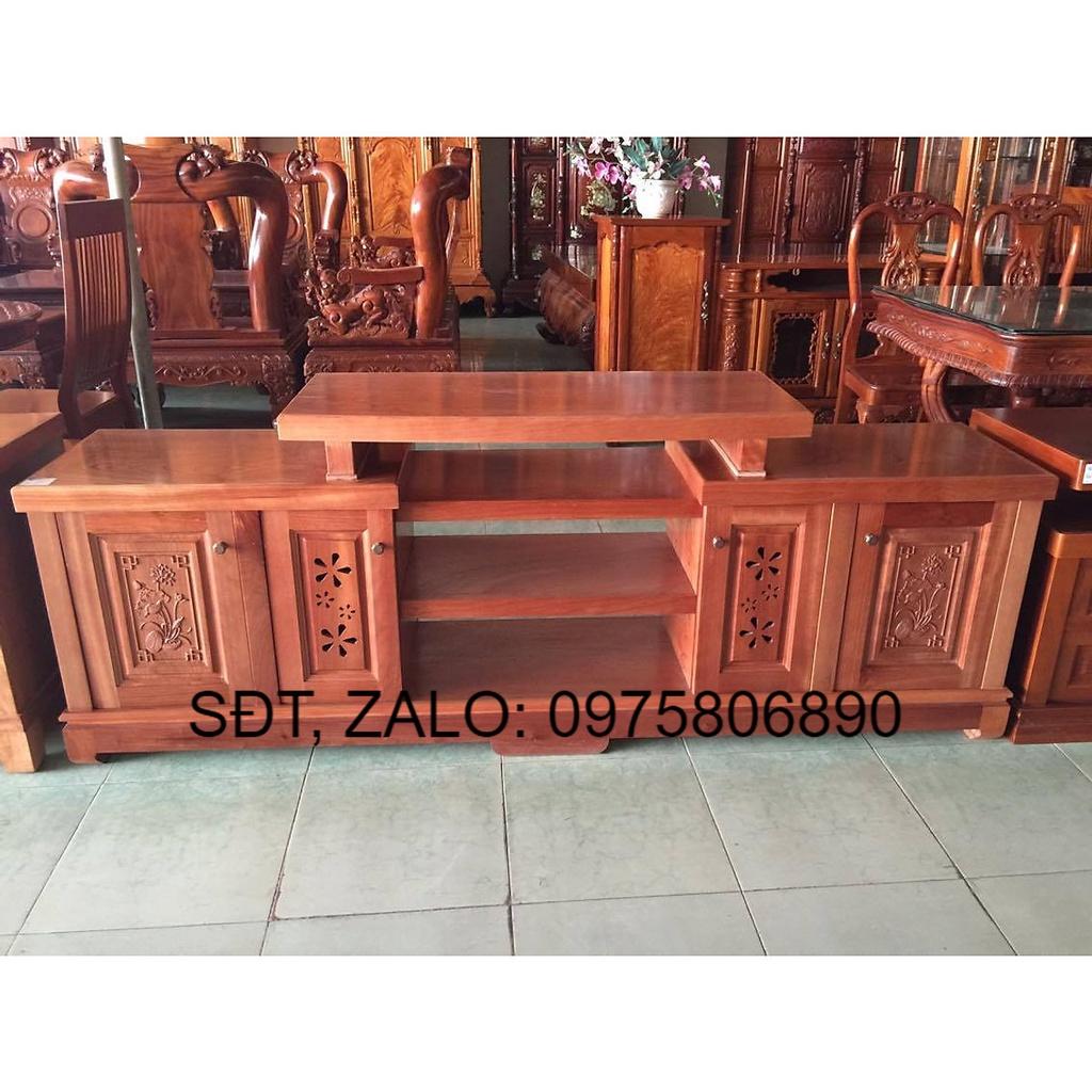KỆ TIVI XOAN ĐÀO KIỂU MÂM ,tủ để tivi bằng gỗ , kệ trang trí phòng khách