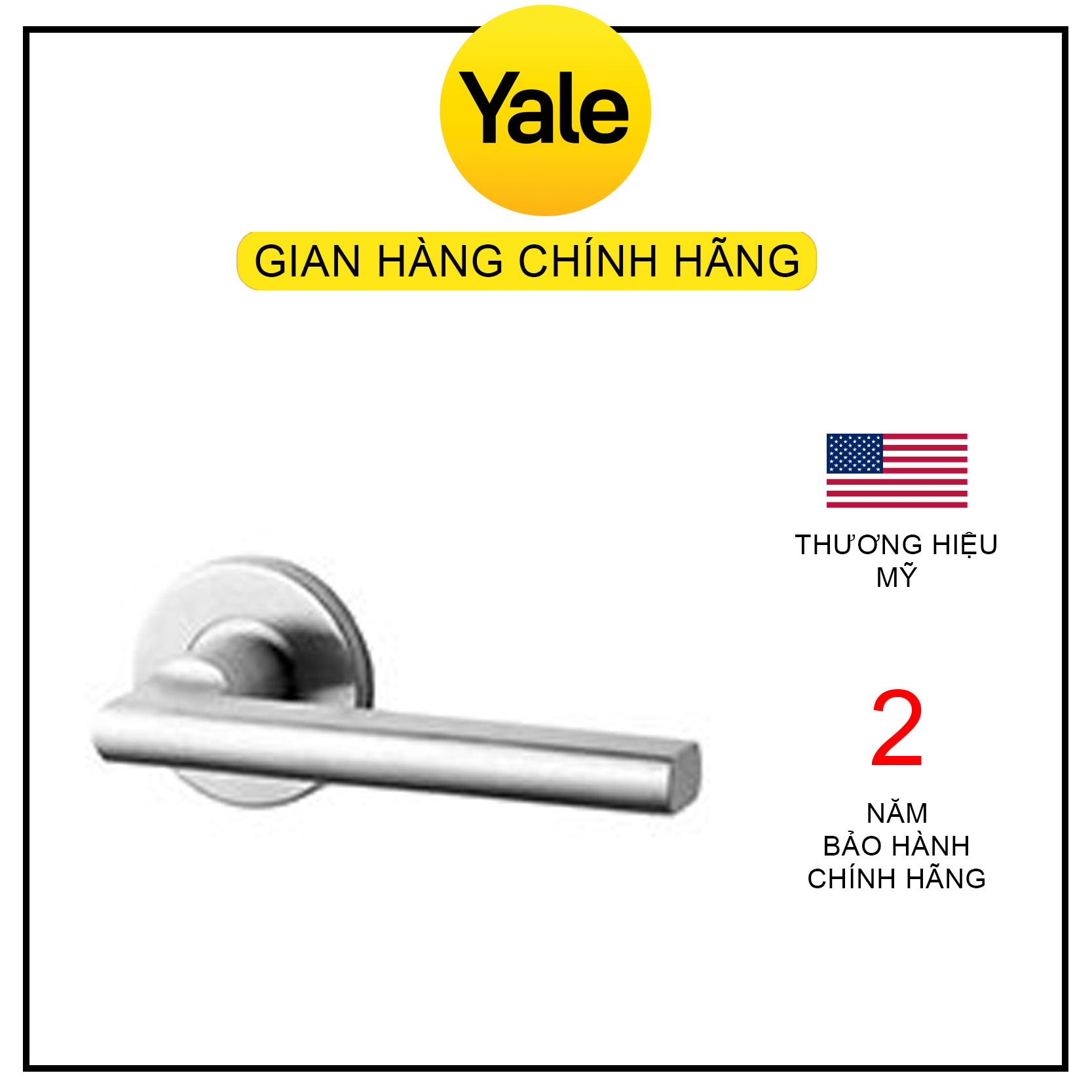 Tay nắm gạt loại đặc Yale dòng YSL-040US32D - Hàng chính hãng