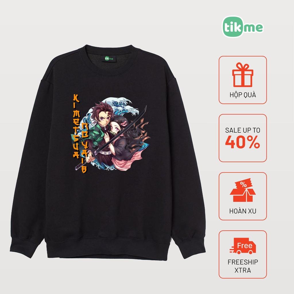 Áo nỉ sweater tikme unisex Tanjiro và phong cách Nhật tanjiro có ảnh thật shop tự chụp size XS-2XL