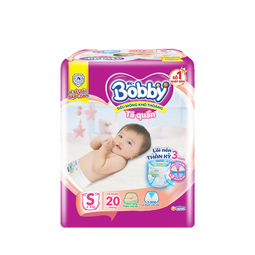 Combo 6 Tã quần Bobby Pants S20 dành cho bé 4 - 8kg