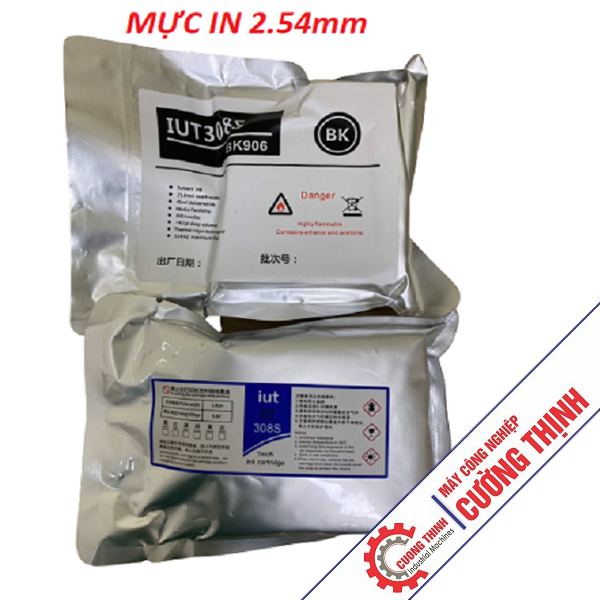 Mực in date cầm tay 308 HP phun hạn sử dụng đầu phun 2.54cm Cường Thịnh