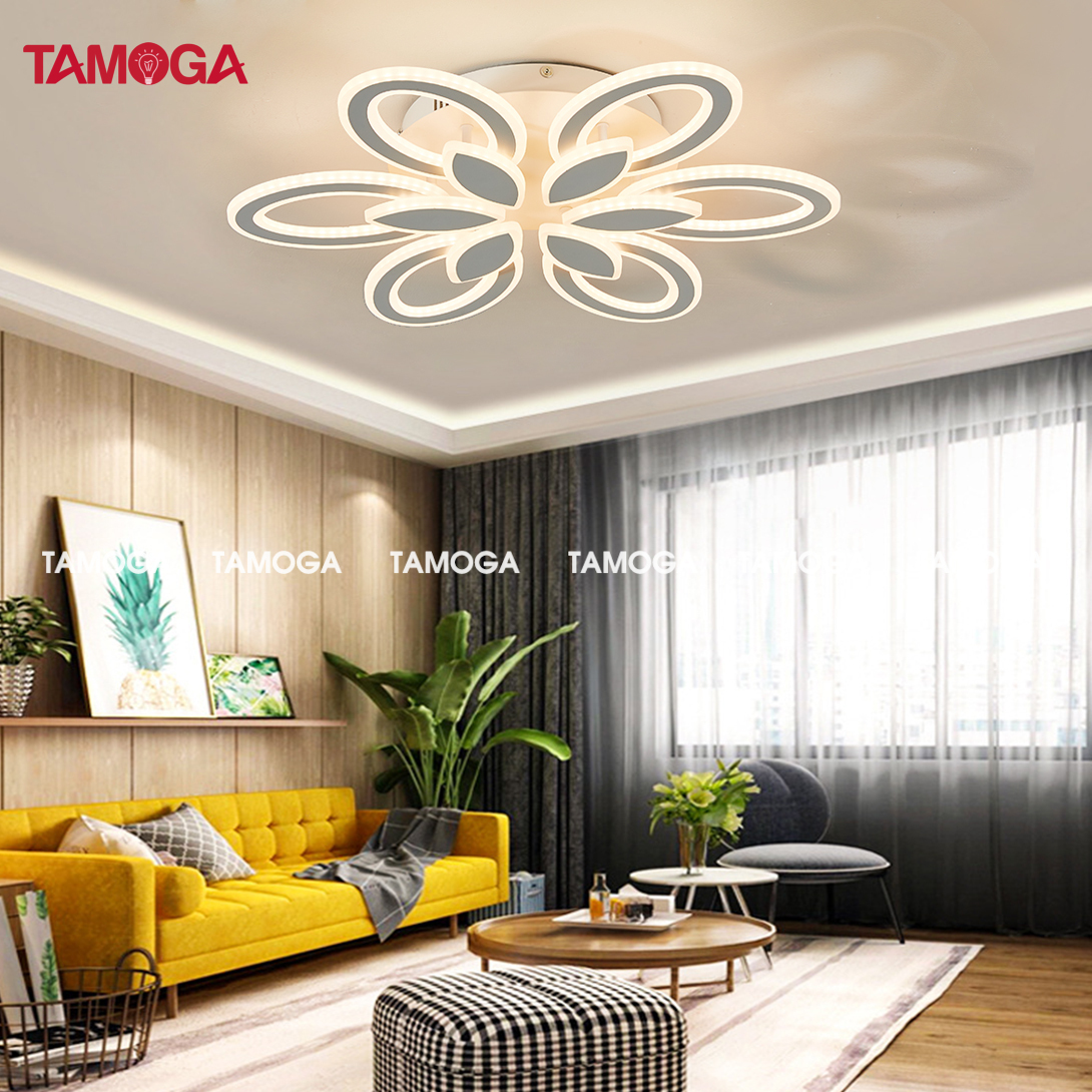 Đèn ốp trần trang trí 6 cánh trang trí TAMOGA OVASER 8822